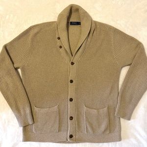 Polo Ralph Lauren Cotton Knit Shawl Cardigan
